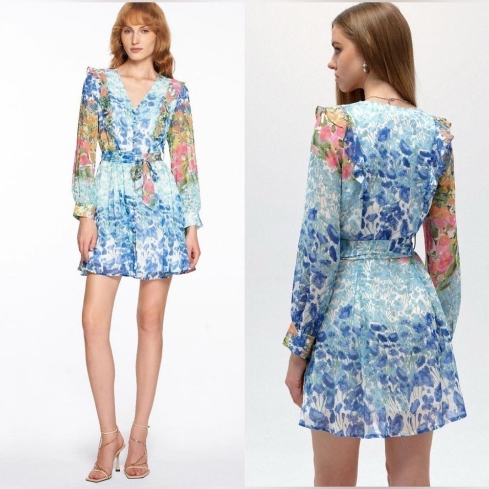 Saturday Club Multicoloured Floral Print Dress